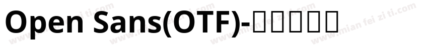 Open Sans(OTF)字体转换